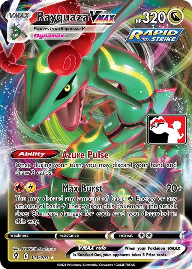 Rayquaza VMAX 25/170 from Play! Pokémon Prize Pack Series One