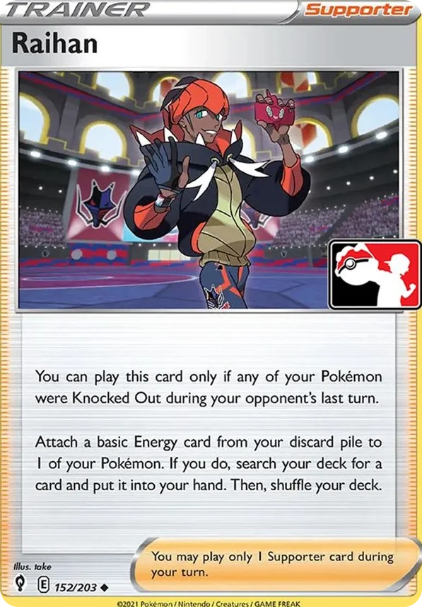Raihan 36/170 from Play! Pokémon Prize Pack Series One