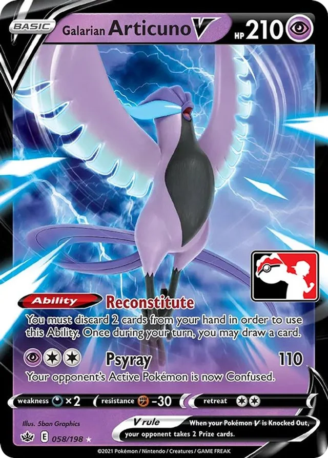 Galarian Articuno V 47/170 from Play! Pokémon Prize Pack Series One