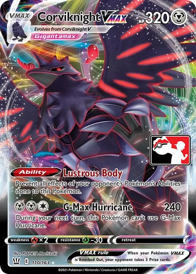 Corviknight VMAX 85/170 from Play! Pokémon Prize Pack Series One