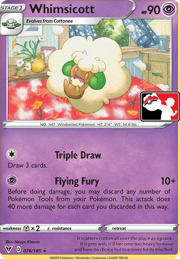 Whimsicott 105/170 from Play! Pokémon Prize Pack Series One