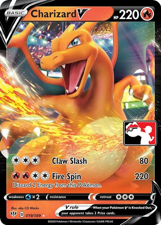 Charizard V 114/170 from Play! Pokémon Prize Pack Series One