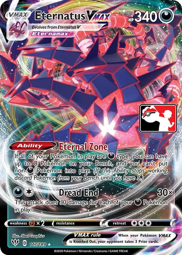 Eternatus VMAX 122/170 from Play! Pokémon Prize Pack Series One