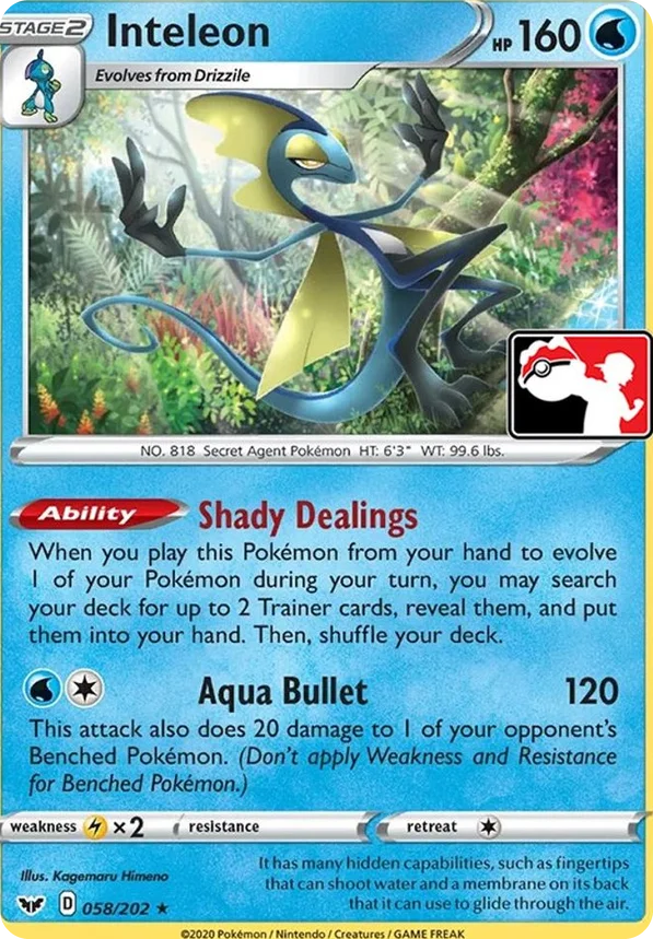 Inteleon 147/170 from Play! Pokémon Prize Pack Series One