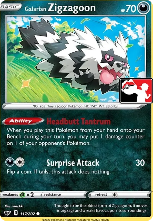 Galarian Zigzagoon 149/170 from Play! Pokémon Prize Pack Series One