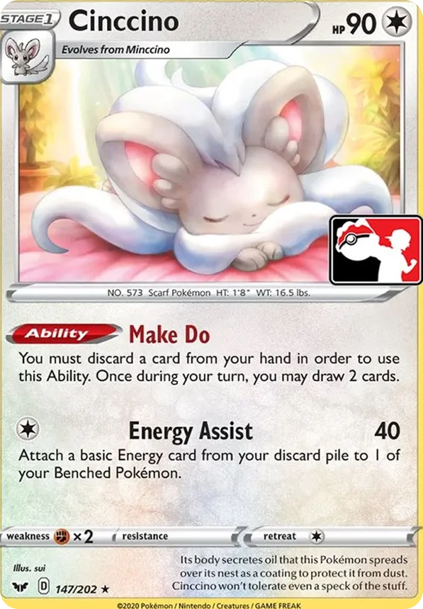 Cinccino 152/170 from Play! Pokémon Prize Pack Series One