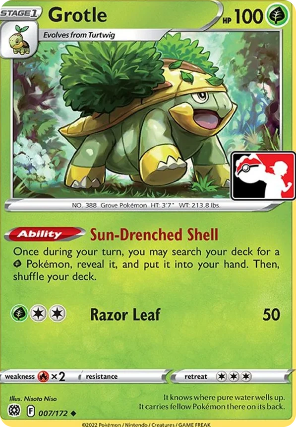 Grotle 9/154 from Play! Pokémon Prize Pack Series Two