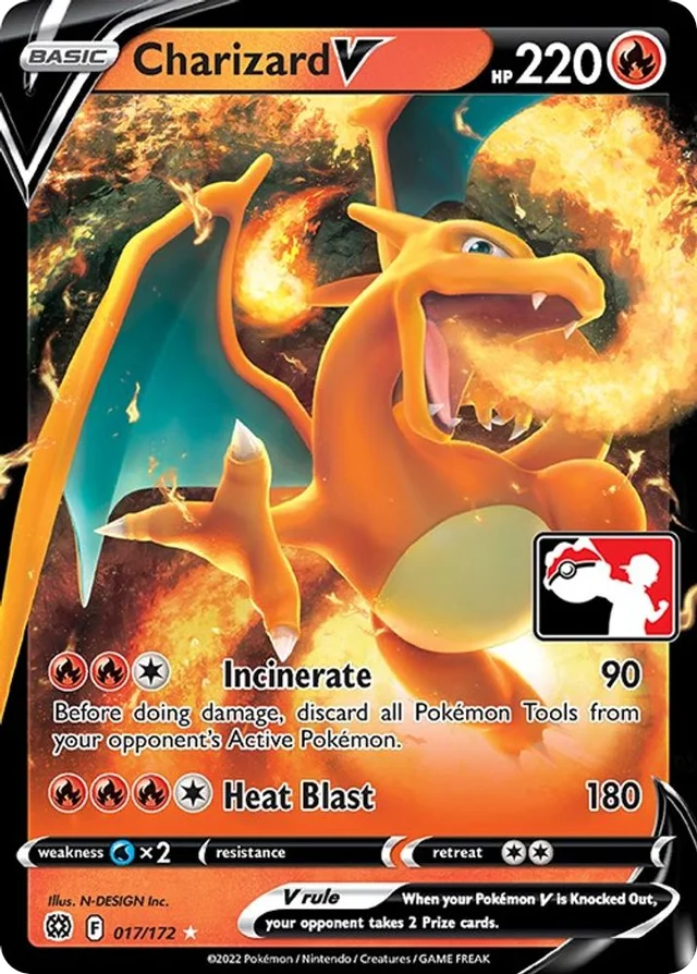 Charizard V 14/154 from Play! Pokémon Prize Pack Series Two