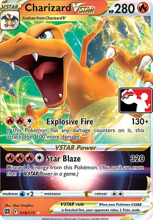 Charizard VSTAR 15/154 from Play! Pokémon Prize Pack Series Two