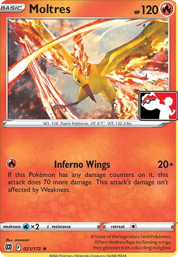 Moltres 16/154 from Play! Pokémon Prize Pack Series Two
