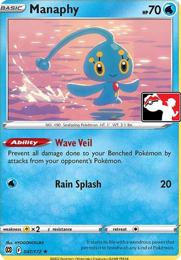 Manaphy 19/154 from Play! Pokémon Prize Pack Series Two