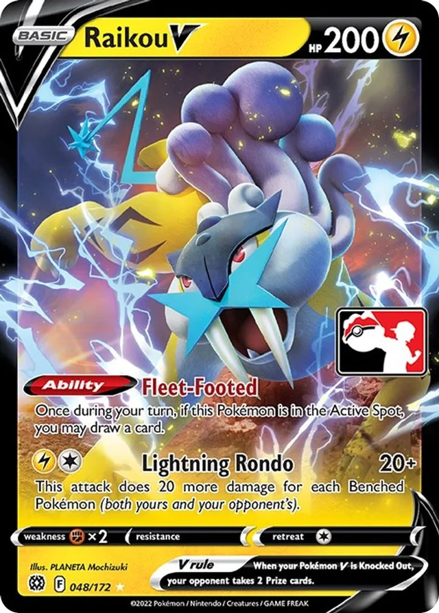 Raikou V 21/154 from Play! Pokémon Prize Pack Series Two