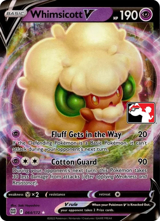 Whimsicott V 24/154 from Play! Pokémon Prize Pack Series Two