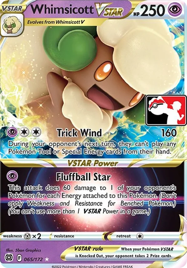 Whimsicott VSTAR 25/154 from Play! Pokémon Prize Pack Series Two