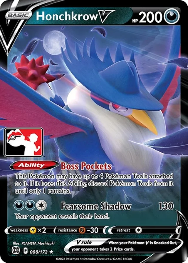 Honchkrow V 28/154 from Play! Pokémon Prize Pack Series Two