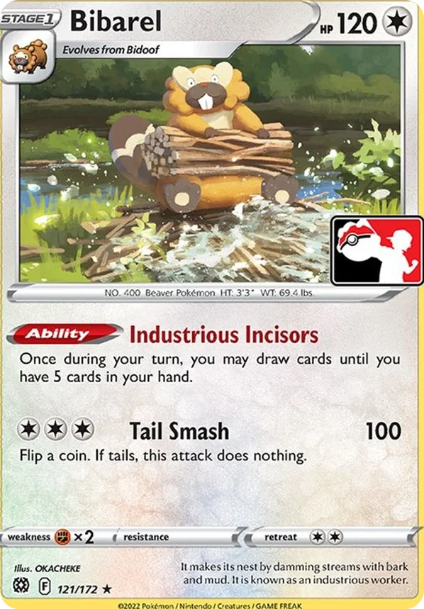 Bibarel 33/154 from Play! Pokémon Prize Pack Series Two