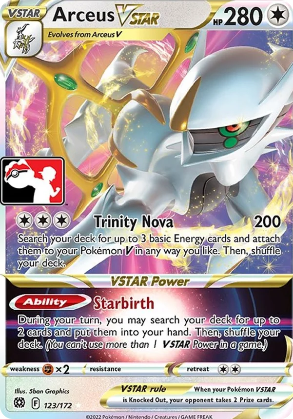 Arceus VSTAR 35/154 from Play! Pokémon Prize Pack Series Two