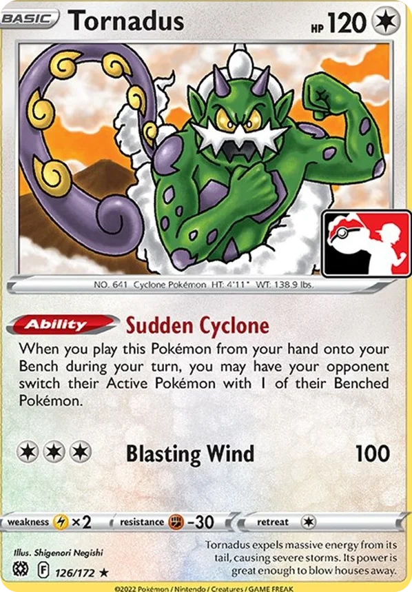 Tornadus 36/154 from Play! Pokémon Prize Pack Series Two
