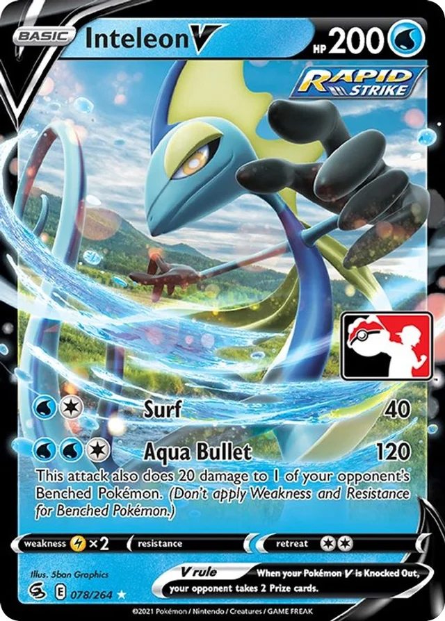 Inteleon V 51/154 from Play! Pokémon Prize Pack Series Two