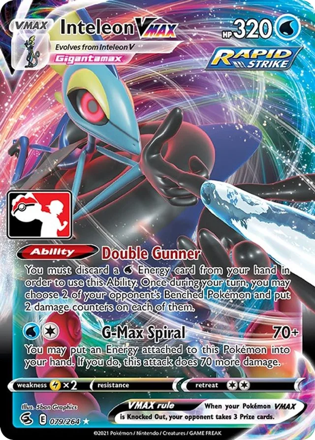 Inteleon VMAX 52/154 from Play! Pokémon Prize Pack Series Two
