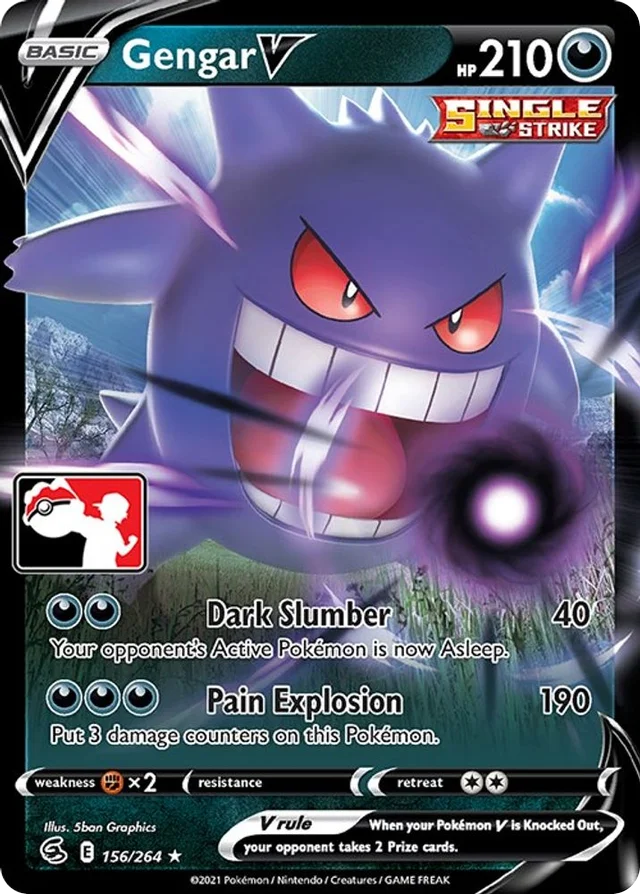 Gengar V 58/154 from Play! Pokémon Prize Pack Series Two