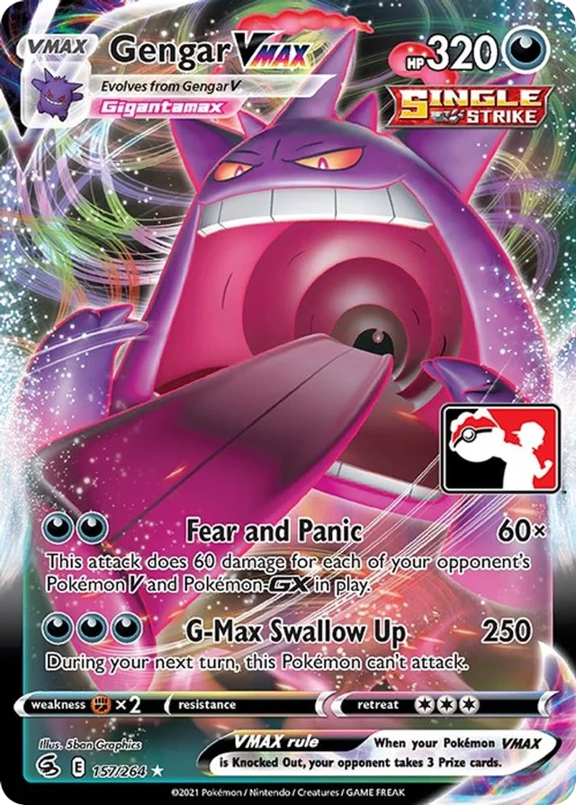 Gengar VMAX 59/154 from Play! Pokémon Prize Pack Series Two