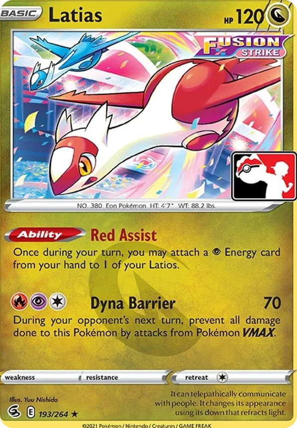 Latias 61/154 from Play! Pokémon Prize Pack Series Two