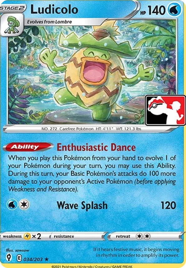 Ludicolo 75/154 from Play! Pokémon Prize Pack Series Two
