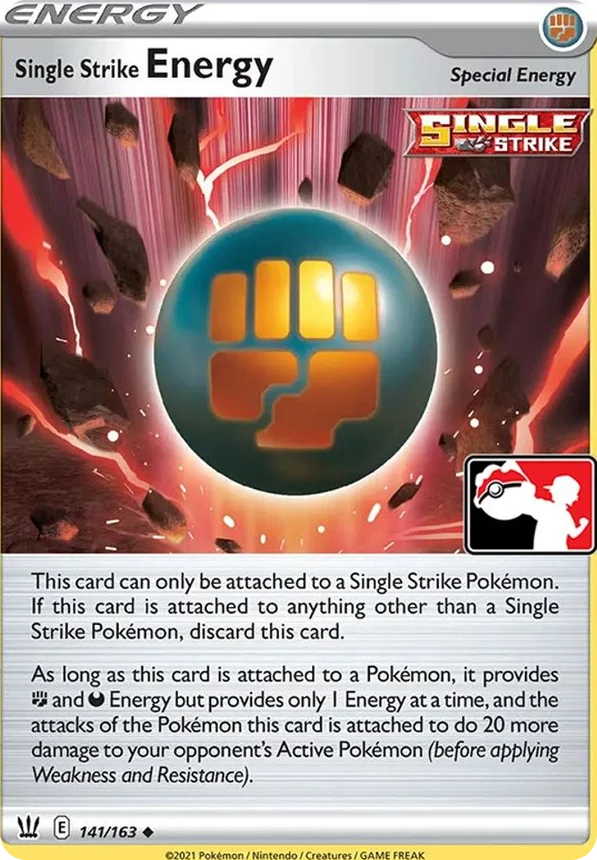 Single Strike Energy 143/154 from Play! Pokémon Prize Pack Series Two