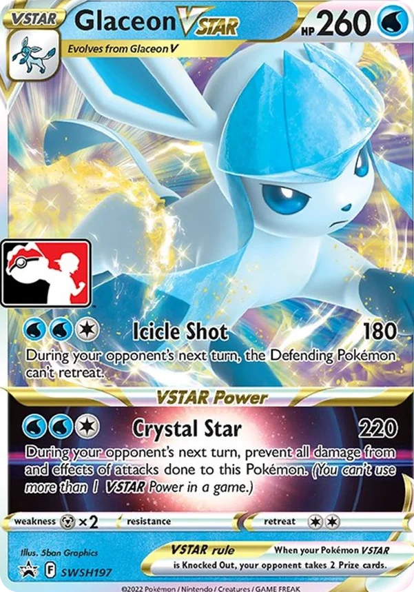Glaceon VSTAR 154/154 from Play! Pokémon Prize Pack Series Two