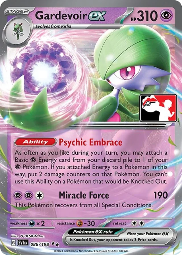 Gardevoir ex 9/163 from Play! Pokémon Prize Pack Series Three