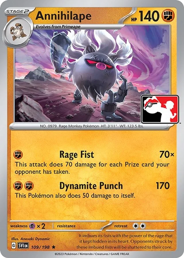 Annihilape 11/163 from Play! Pokémon Prize Pack Series Three