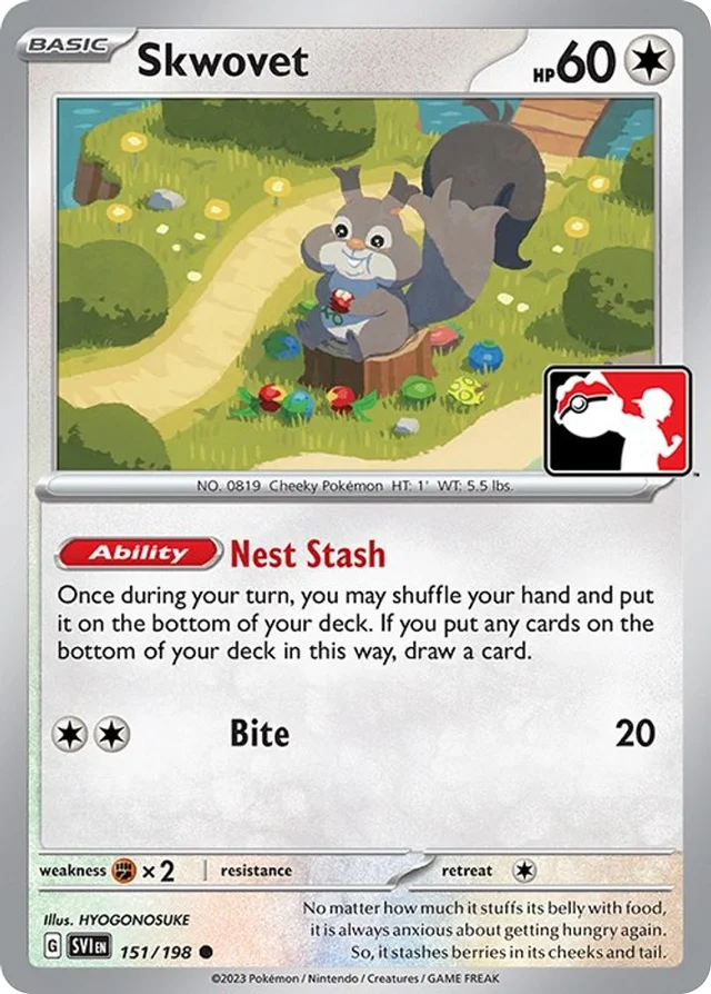Skwovet 21/163 from Play! Pokémon Prize Pack Series Three