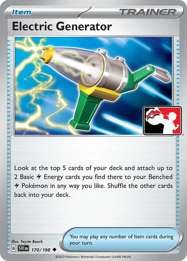 Electric Generator 26/163 from Play! Pokémon Prize Pack Series Three