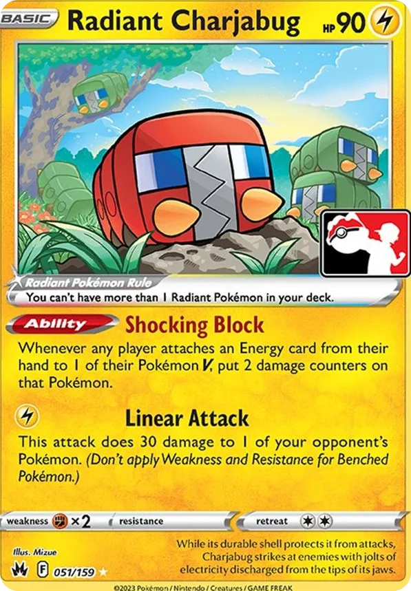 Radiant Charjabug 39/163 from Play! Pokémon Prize Pack Series Three