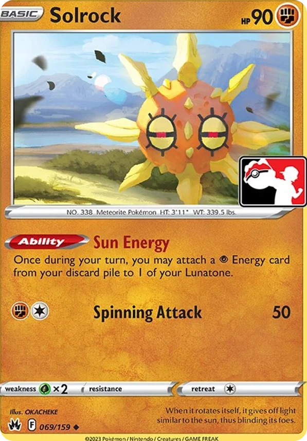 Solrock 41/163 from Play! Pokémon Prize Pack Series Three