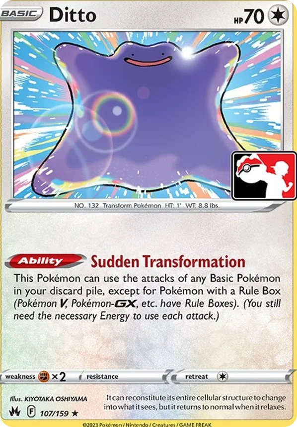 Ditto 43/163 from Play! Pokémon Prize Pack Series Three