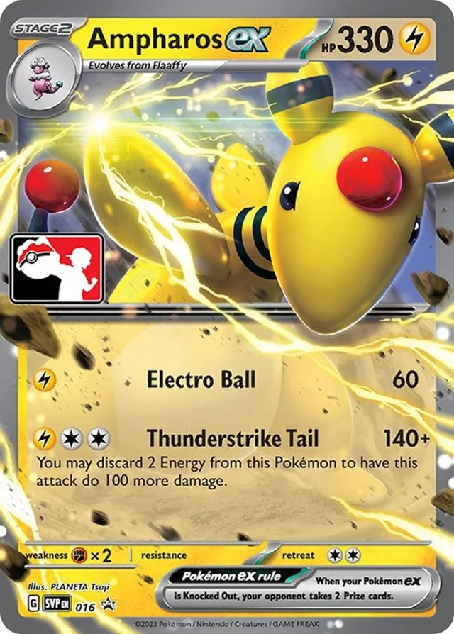 Ampharos ex 49/163 from Play! Pokémon Prize Pack Series Three