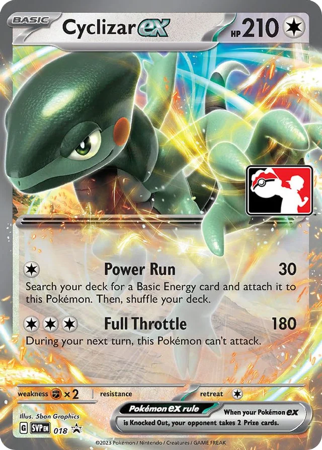 Cyclizar ex 51/163 from Play! Pokémon Prize Pack Series Three