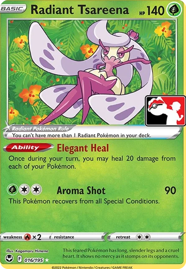 Radiant Tsareena 52/163 from Play! Pokémon Prize Pack Series Three