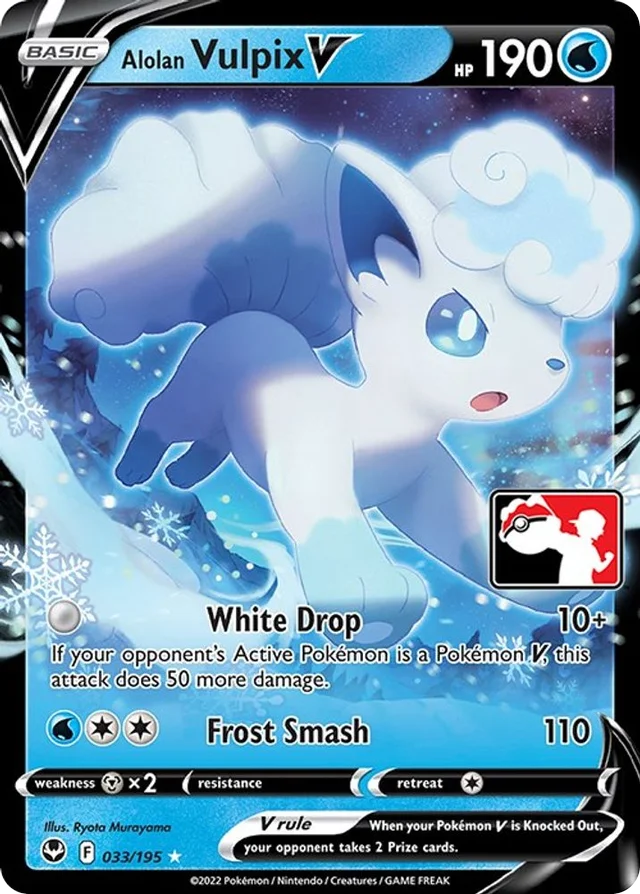 Alolan Vulpix V 53/163 from Play! Pokémon Prize Pack Series Three