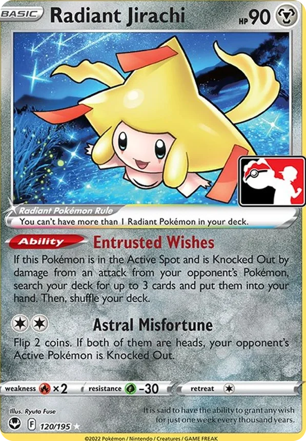 Radiant Jirachi 61/163 from Play! Pokémon Prize Pack Series Three