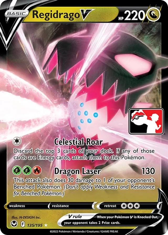 Regidrago V 63/163 from Play! Pokémon Prize Pack Series Three
