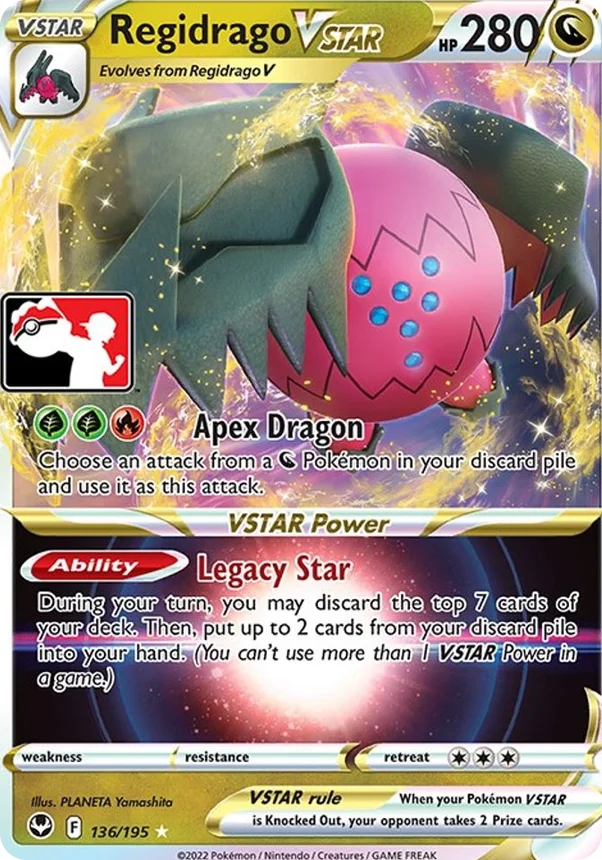 Regidrago VSTAR 64/163 from Play! Pokémon Prize Pack Series Three