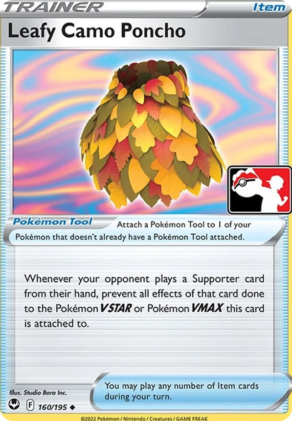 Leafy Camo Poncho 72/163 from Play! Pokémon Prize Pack Series Three