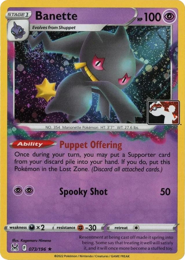 Banette 82/163 from Play! Pokémon Prize Pack Series Three