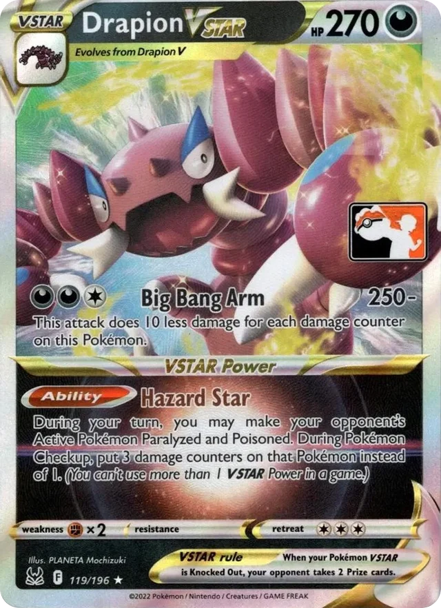 Drapion VSTAR 86/163 from Play! Pokémon Prize Pack Series Three