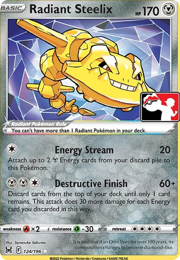 Radiant Steelix 88/163 from Play! Pokémon Prize Pack Series Three