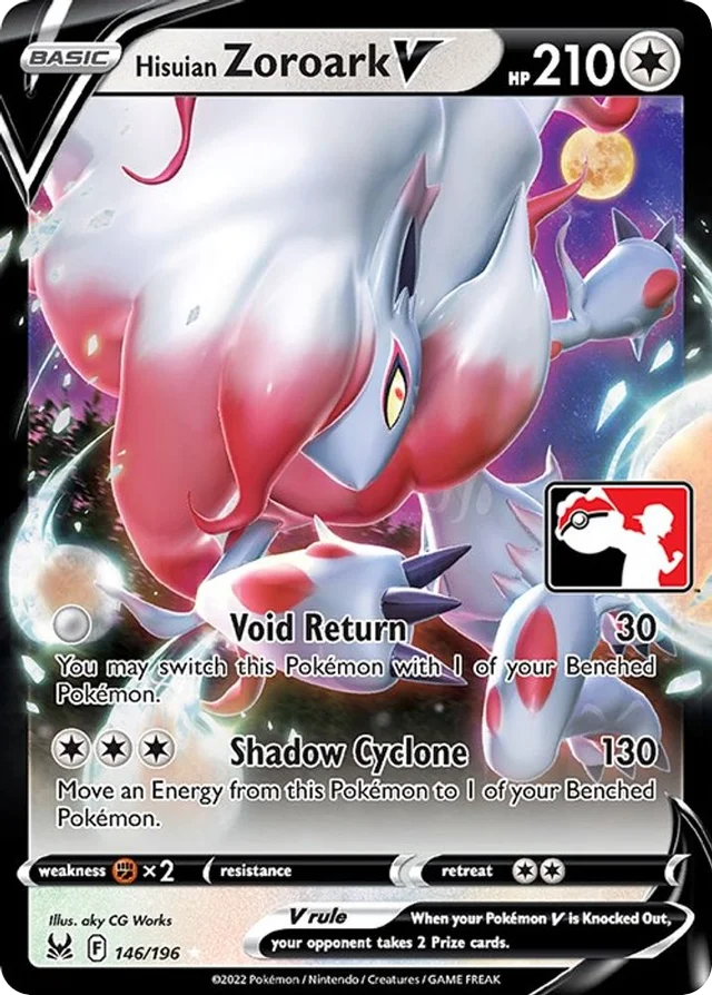 Hisuian Zoroark V 94/163 from Play! Pokémon Prize Pack Series Three