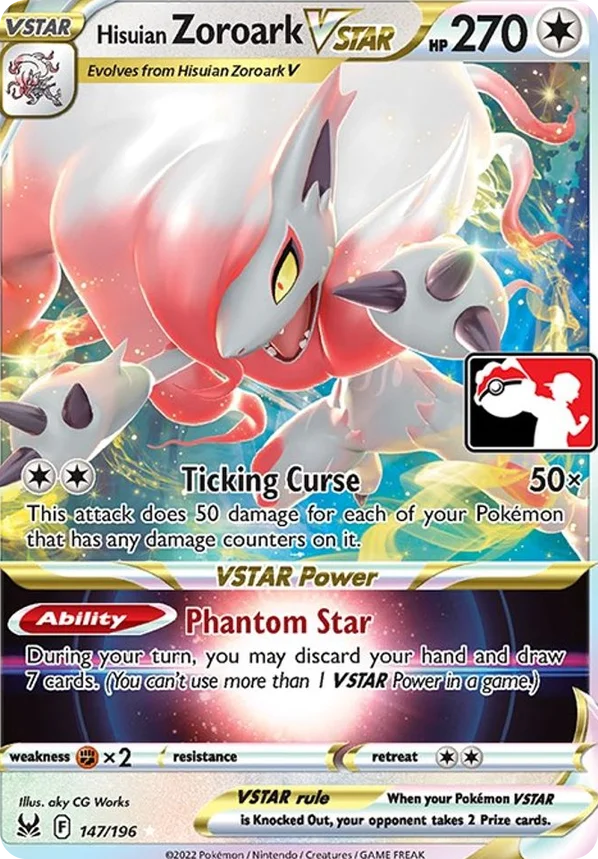 Hisuian Zoroark VSTAR 95/163 from Play! Pokémon Prize Pack Series Three